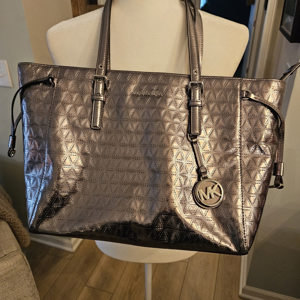 Michael Kors Metallic Tote Bag and Wallet